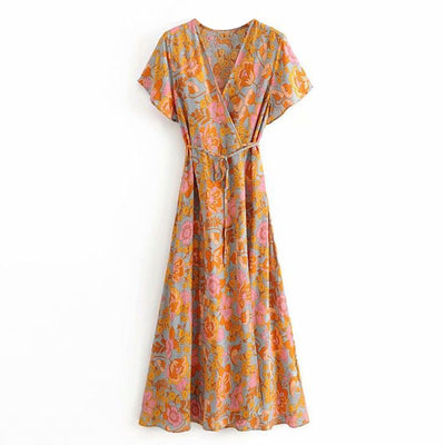Vintage Boho Summer Dress - Qualuxe Store