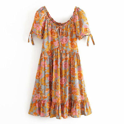 Vintage Boho Summer Dress - Qualuxe Store